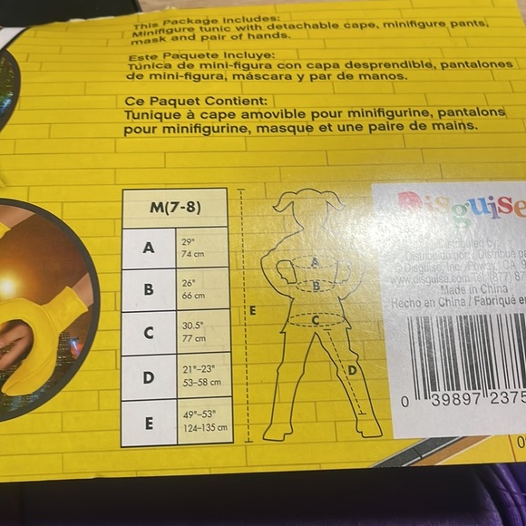 LEGO BATGIRL Costume GIRLS SIZE 7 -8 - Picture 6 of 7